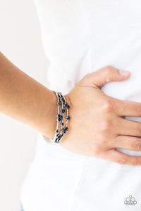 Cosmic Candescence - Blue Hinged Bracelet