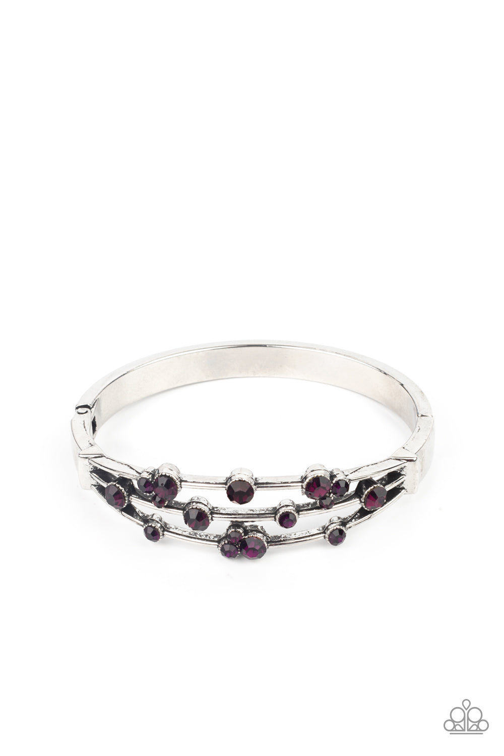 Cosmic Candescence - Purple Hinged Bracelet