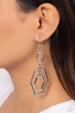 Load image into Gallery viewer, Geometric Maven - Black Earrings