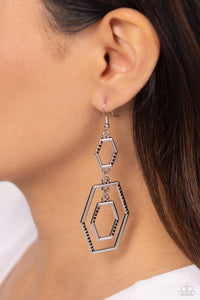 Geometric Maven - Black Earrings