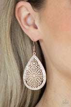 Load image into Gallery viewer, Fleur de Fantasy - Rose Gold Earrings