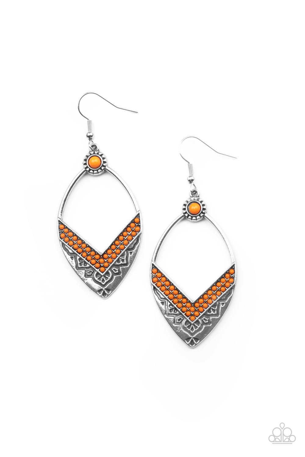 Indigenous Intentions - Orange Earrings