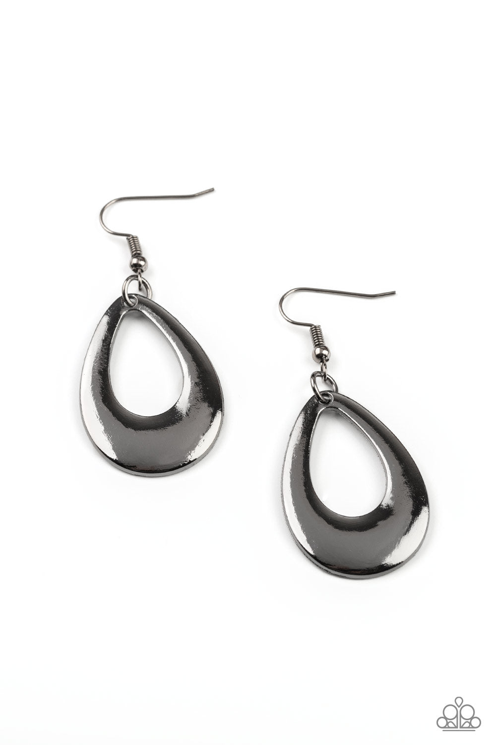 All Allure, All The Time - Black Gunmetal Earrings