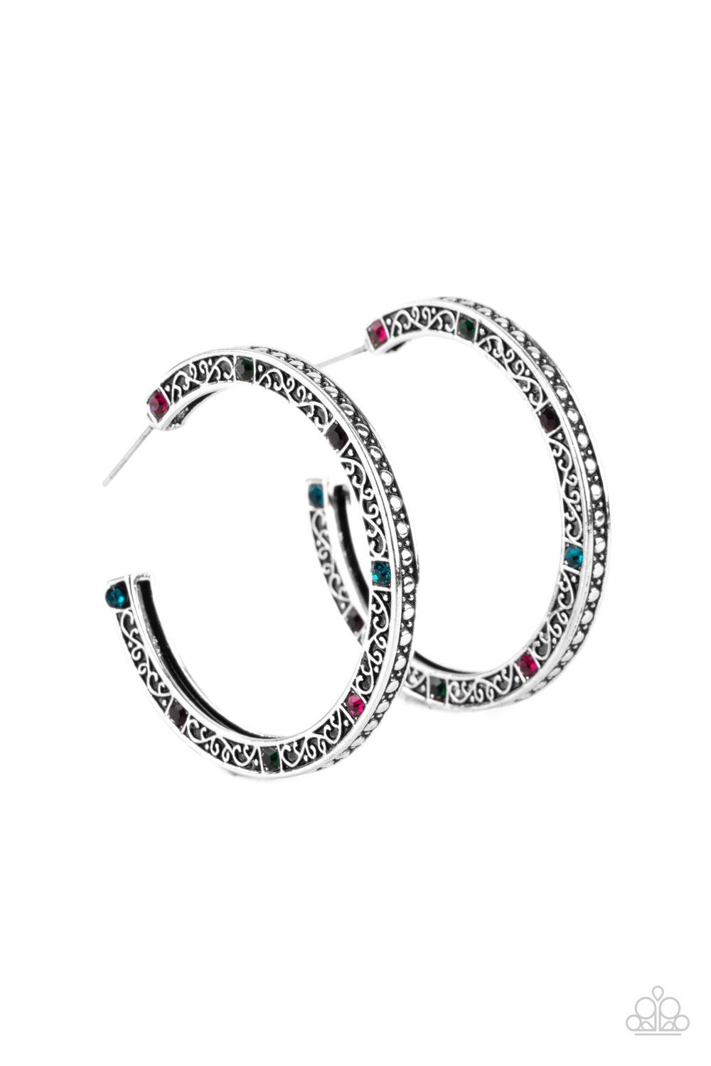 Richly Royal - Multi Hoop Earrings