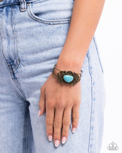 Western Wonderland - Brass Cuff Bracelet