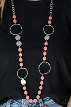 Load image into Gallery viewer, Sea Glass Wanderer - Orange Necklace