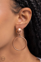 Load image into Gallery viewer, Classic Candescence - Copper Clip-On Earrings