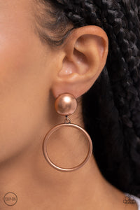 Classic Candescence - Copper Clip-On Earrings