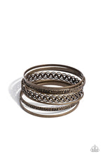 Load image into Gallery viewer, Stockpiled Shimmer - Brass Bangle Bracelets