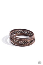 Load image into Gallery viewer, Stockpiled Shimmer - Copper Bangle Bracelets