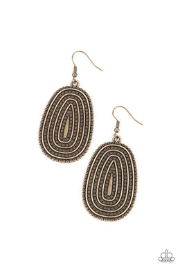 Desert Climate - Brass Earrings