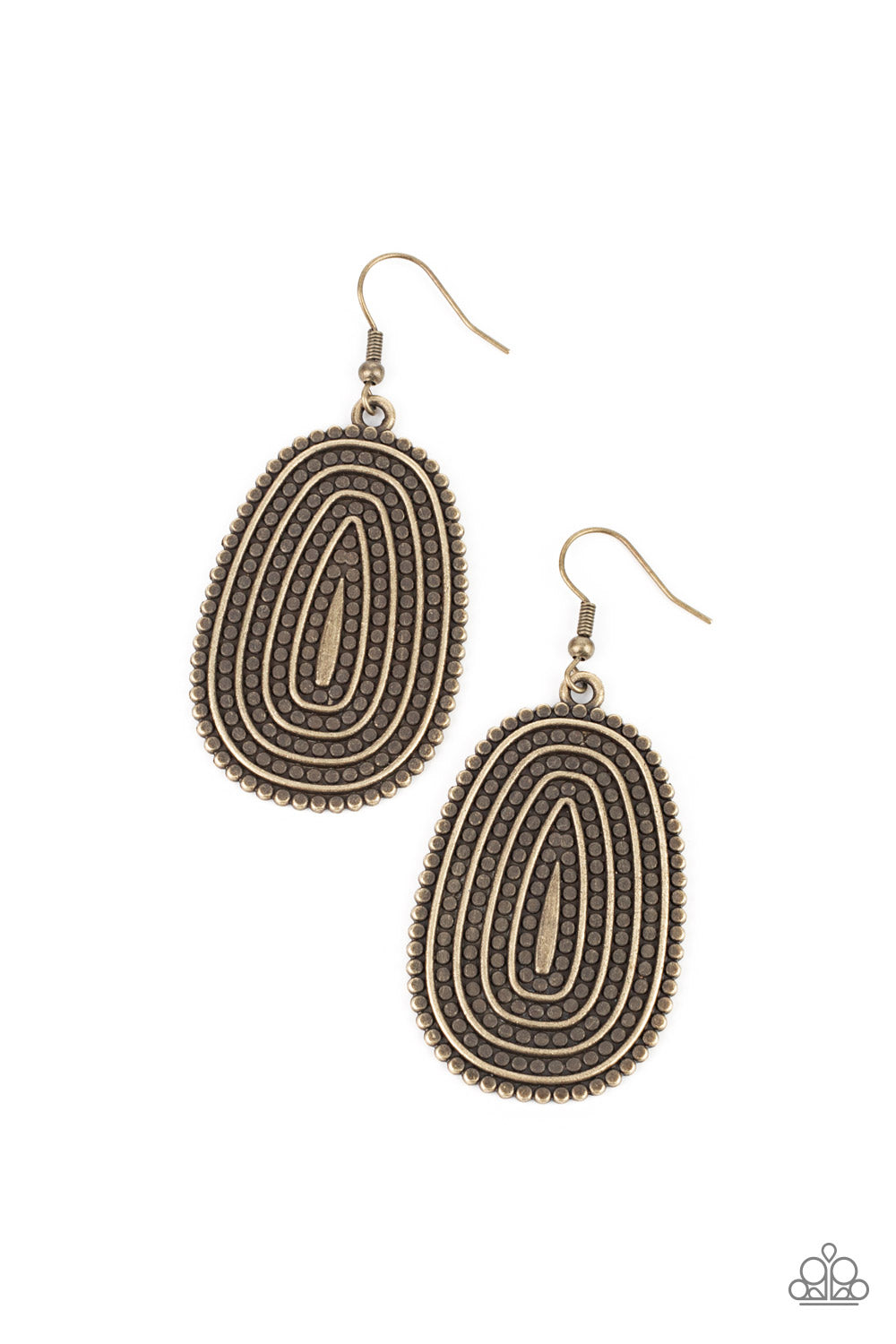 Desert Climate - Brass Earrings