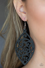 Load image into Gallery viewer, Coral Garden - Black Earrings