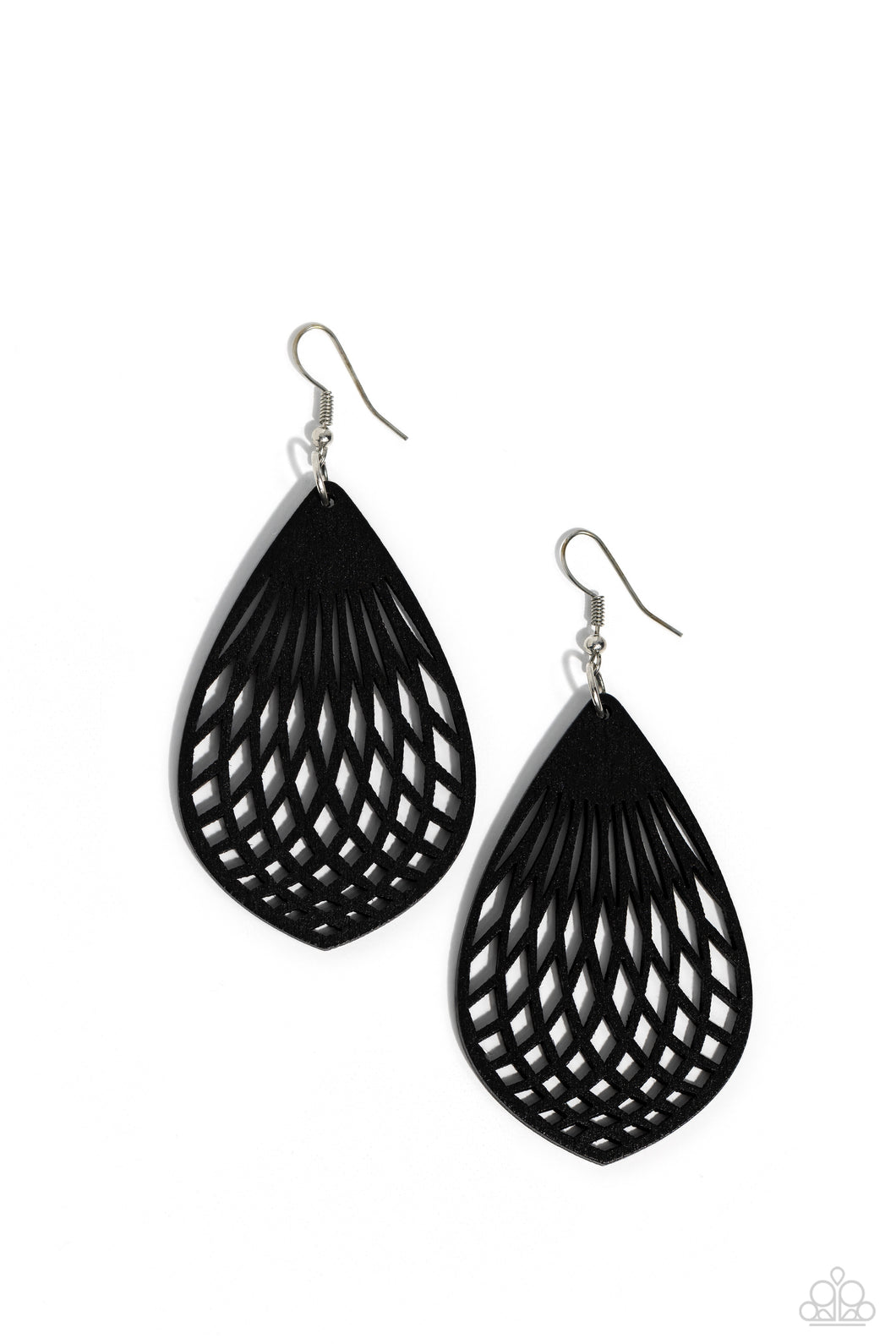 Caribbean Coral - Black Earrings