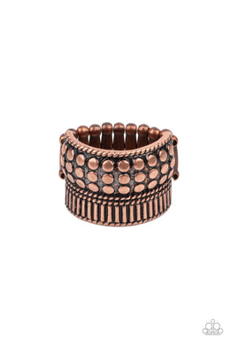 Tenacious Texture - Copper Ring