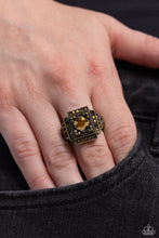 Load image into Gallery viewer, Polished Pantheon - Brass Dainty Ring