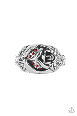 Rose Garden Refinement - Red Dainty Ring