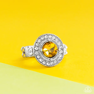 Targeted Timelessness - Yellow Dainty Ring