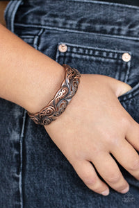 Paisley Portico - Copper Stretchy Bracelet