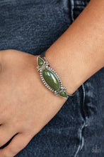 Load image into Gallery viewer, Tribal Trinket - Green Cuff Bracelet