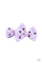 Load image into Gallery viewer, Polka Dot Drama - Purple Hair Clips