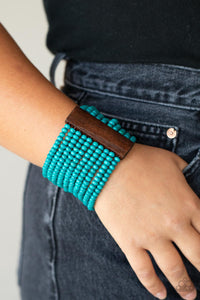 Waikiki Wonderland - Blue Stretchy Bracelet