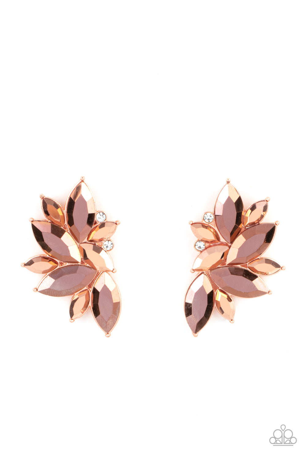 Instant Iridescence - Copper Post Earrings