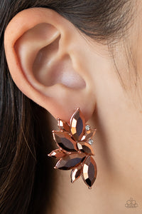 Instant Iridescence - Copper Post Earrings