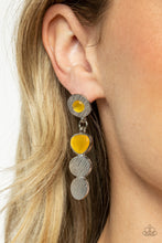 Load image into Gallery viewer, Asymmetrical Appeal - Yellow Post Earrings