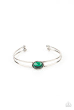 Load image into Gallery viewer, Magnificently Mesmerized - Green Cuff Bracelet