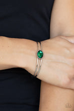 Load image into Gallery viewer, Magnificently Mesmerized - Green Cuff Bracelet