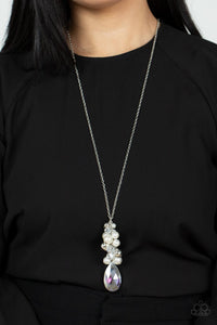 Drip Drop Dazzle - White Necklace