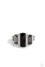 Load image into Gallery viewer, A GLITZY Verdict - Black Dainty Ring