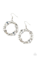 Load image into Gallery viewer, GLOWING in Circles - White Earrings