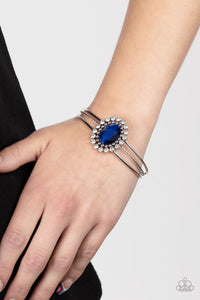 Prismatic Flower Patch - Blue Cuff Bracelet