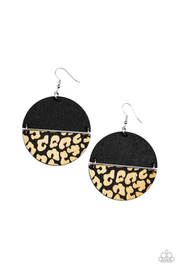 Jungle Catwalk - Black Earrings