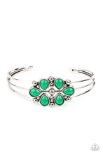 Load image into Gallery viewer, Taj Mahal Meadow - Green Cuff Bracelet