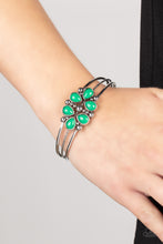 Load image into Gallery viewer, Taj Mahal Meadow - Green Cuff Bracelet