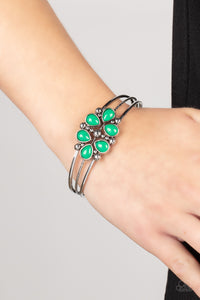 Taj Mahal Meadow - Green Cuff Bracelet