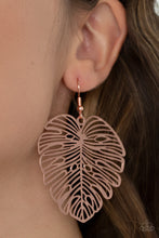 Load image into Gallery viewer, Palm Palmistry - Copper Earrings