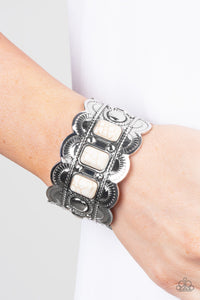 Rio Rancho Retreat - White Cuff Bracelet