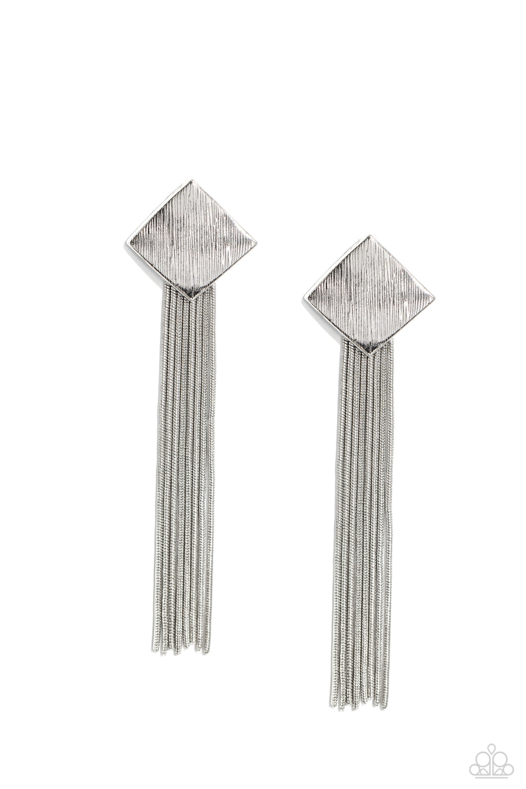 Experimental Elegance - Silver Post Earrings