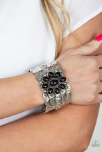 Load image into Gallery viewer, Southern Eden - Black Cuff Bracelet