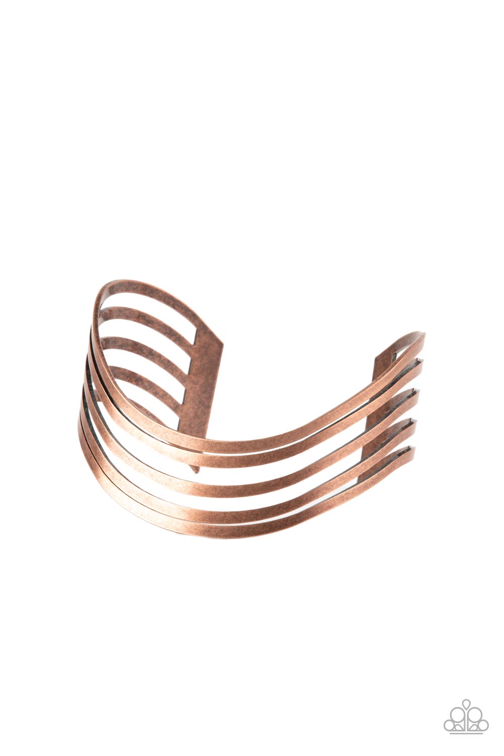 Tantalizingly Tiered - Copper Cuff Bracelet