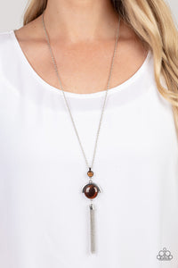 Lavishly Lucid - Brown Necklace