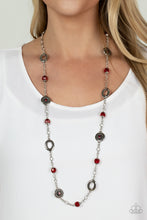 Load image into Gallery viewer, Glammed Up Goals - Red Necklace