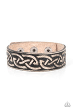 Load image into Gallery viewer, Rebel Runes - Black Adjustable Snap Closure Bracelet