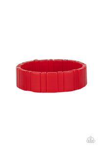 In Plain SIGHTSEER - Red Stretchy Bracelet