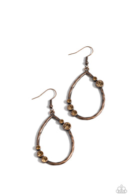 Shop Till You DROPLET - Copper Earrings