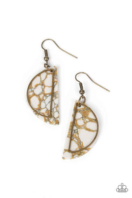 Flashdance Fashionista - Brass Earrings